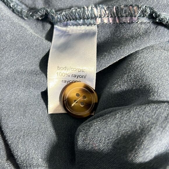 Blue Button-Down Shirt | Oversized Fit | Casual & Chic Maurices Size 1 - Picture 5 of 7